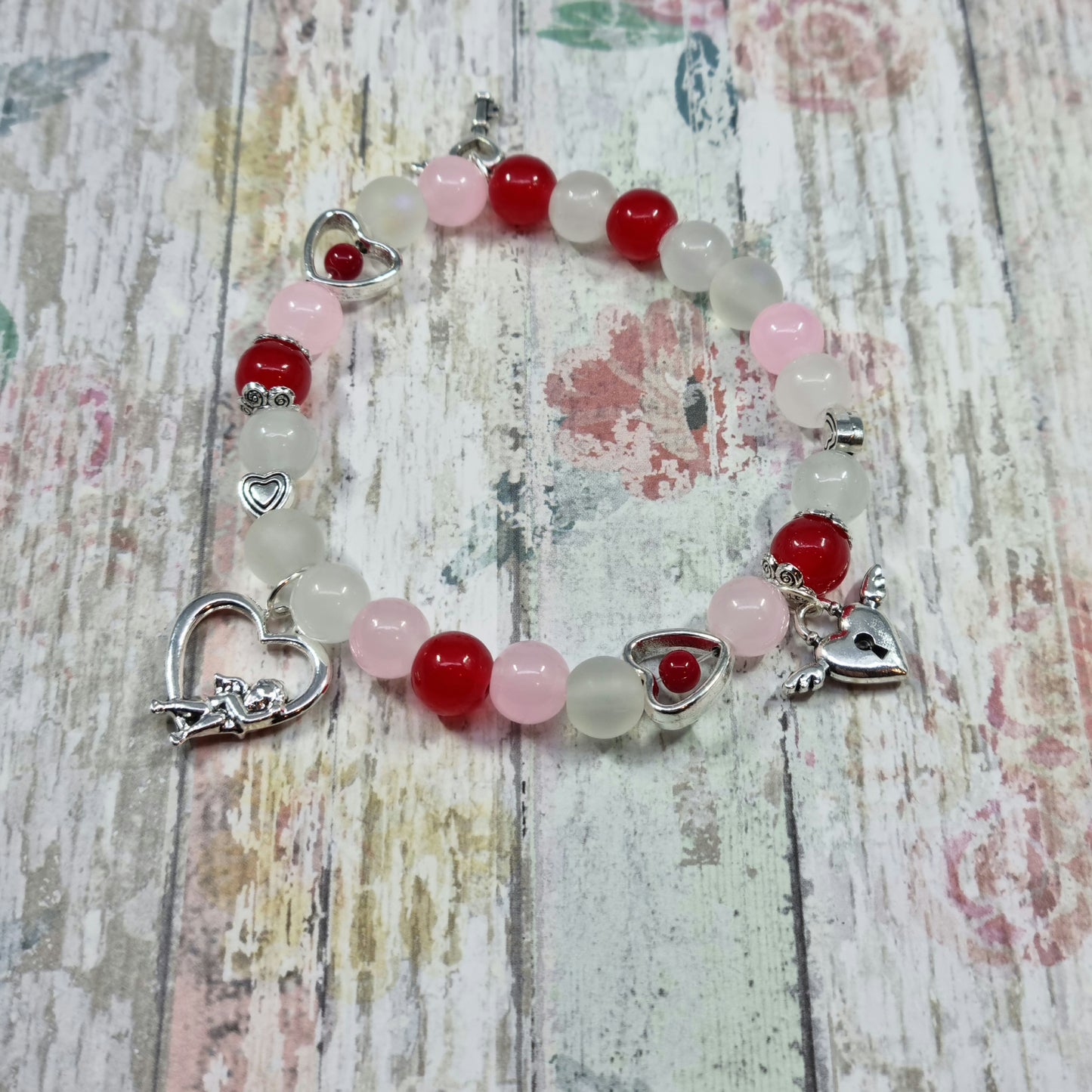 Cupid Love Heart Valentine Bracelet