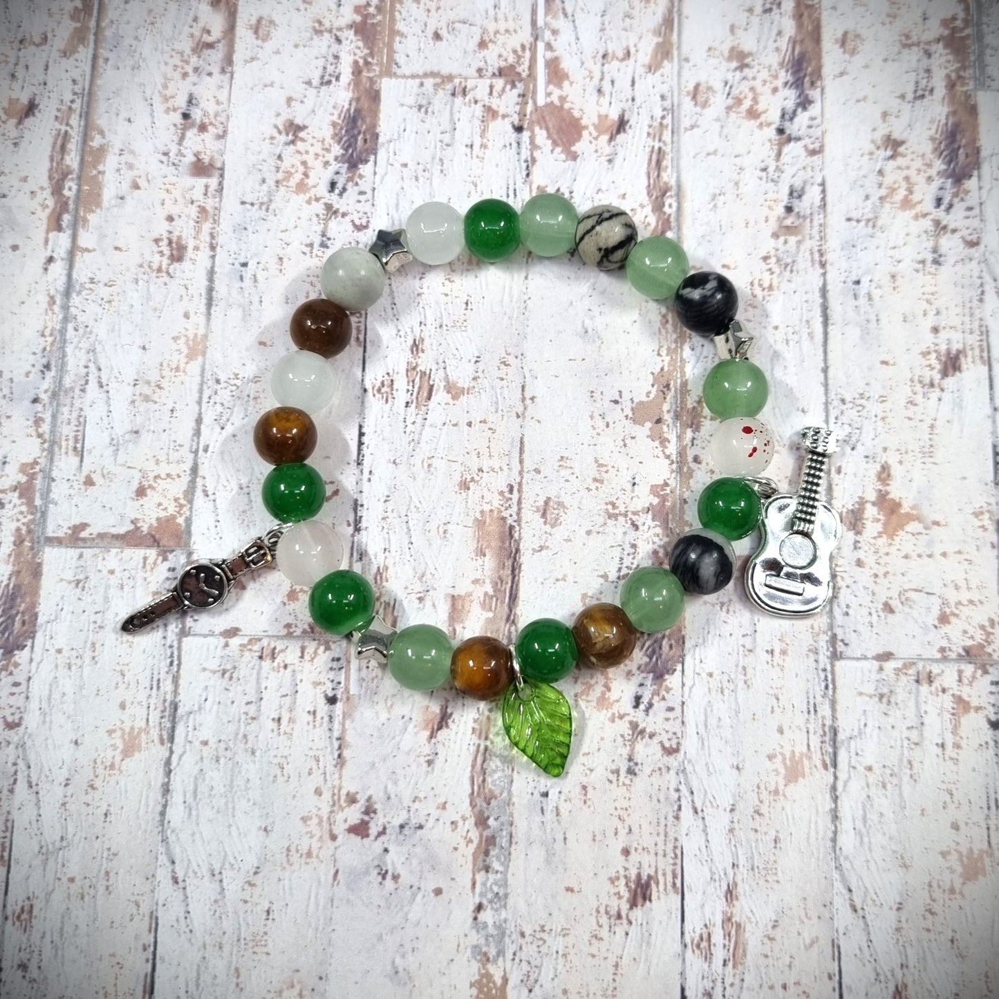 Joel The Last Of Us TLOU Inspired Bracelet with watch and guitar