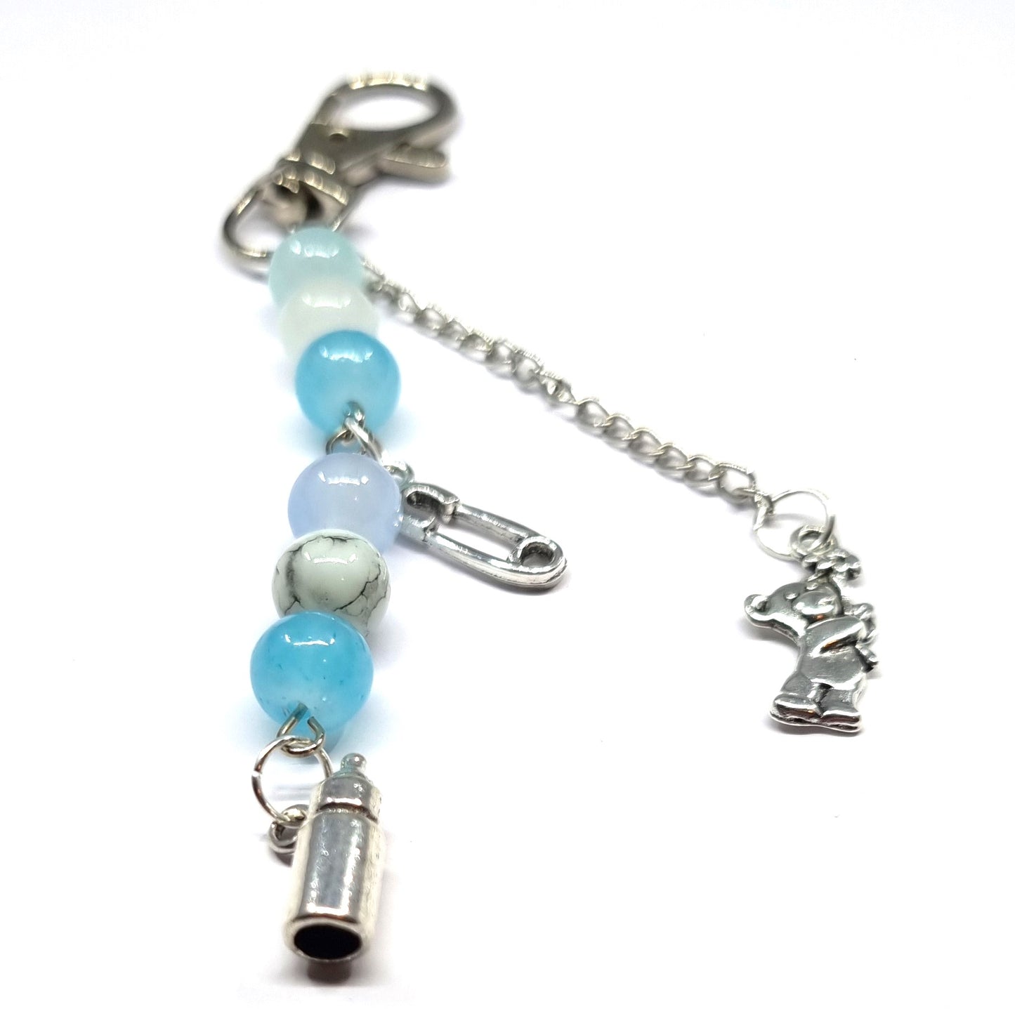 New Baby Boy Keyring