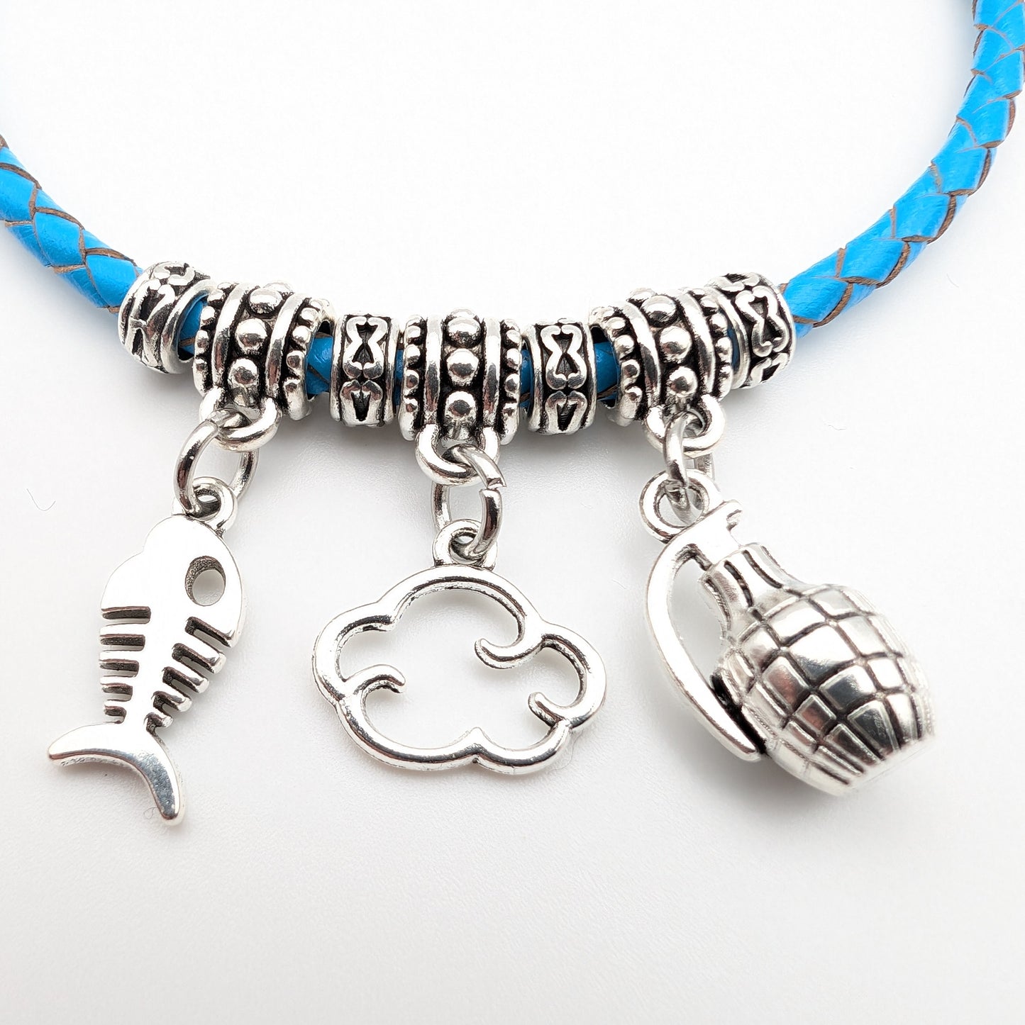Jinx Arcane Inspired Braided Leather Bracelet