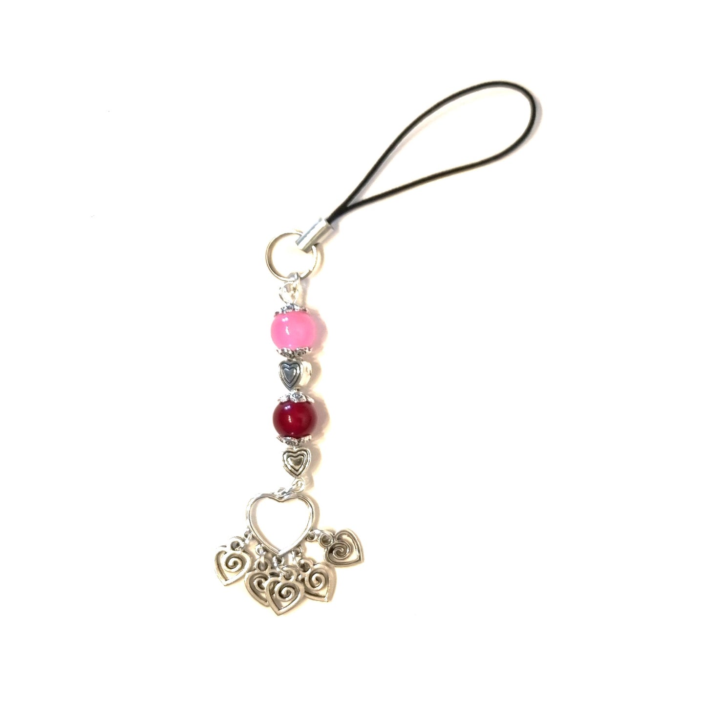 Love Heart Valentine Multi heart Phone Charm
