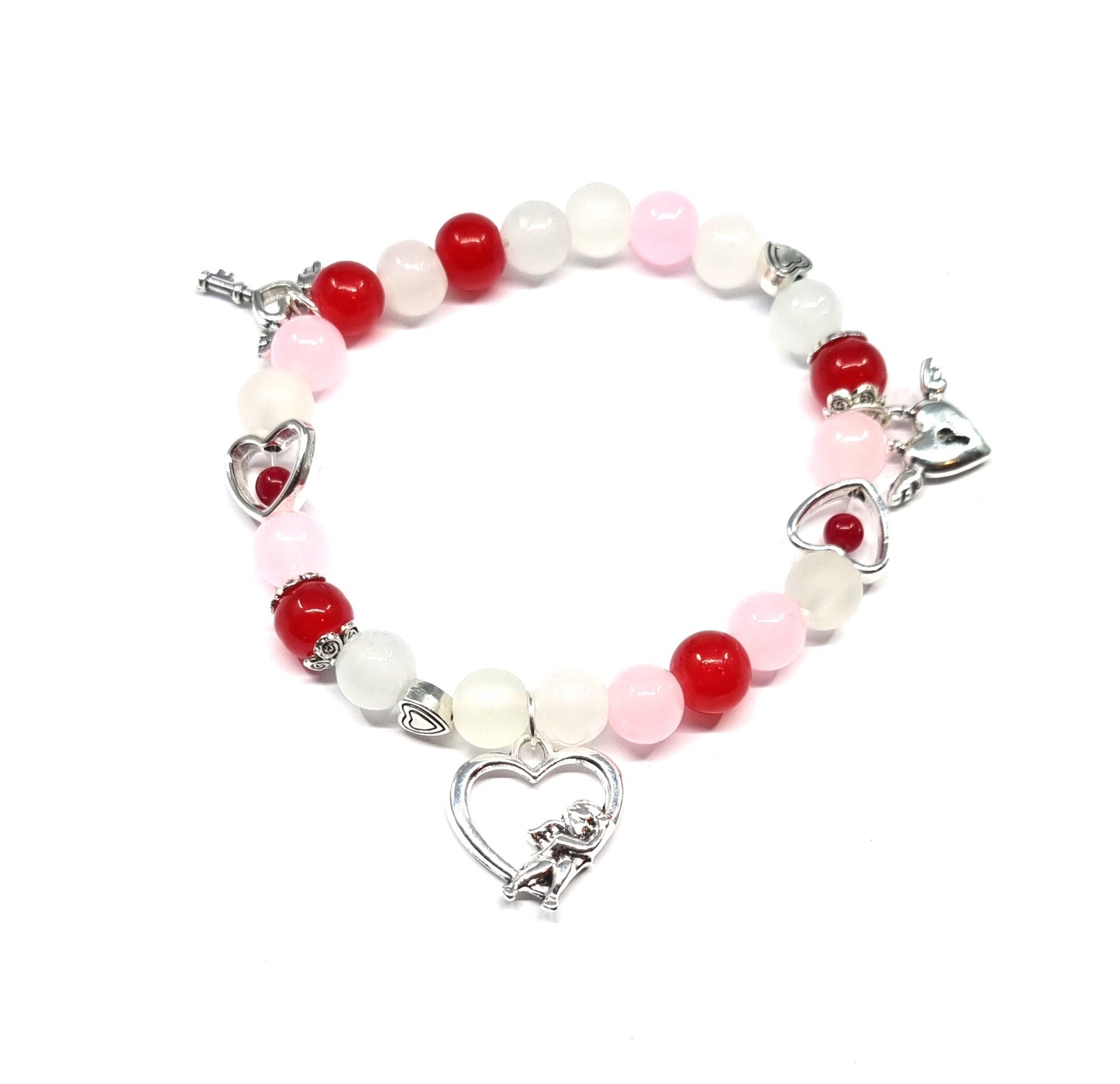 Cupid Love Heart Valentine Bracelet