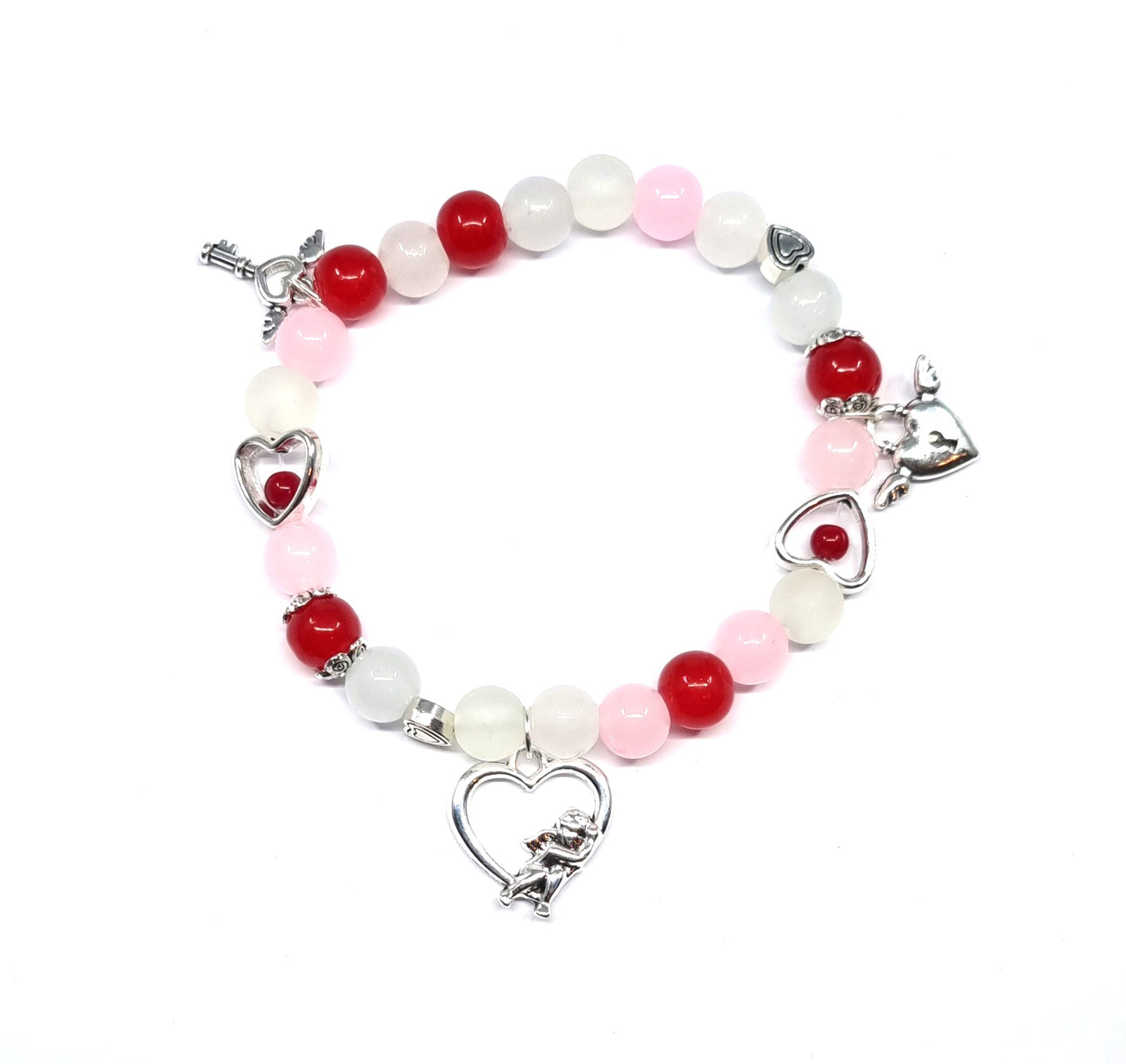 Cupid Love Heart Valentine Bracelet