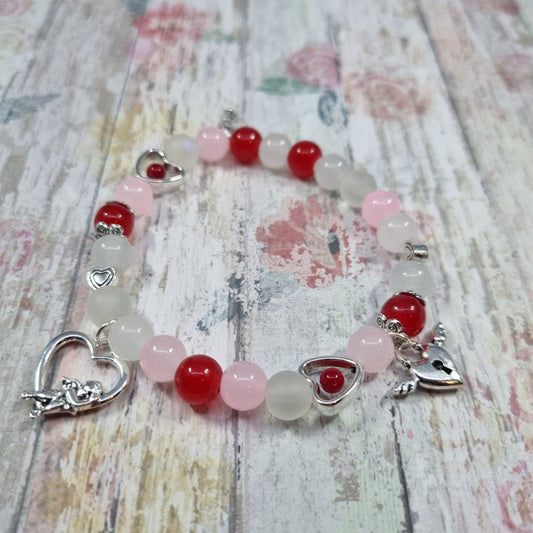 Cupid Love Heart Valentine Bracelet