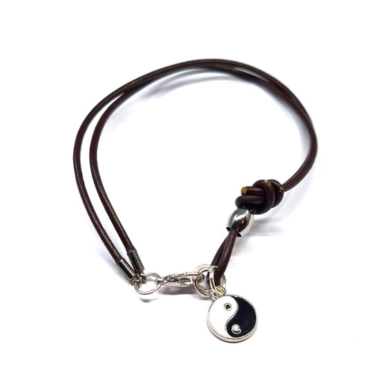 Dark Brown Leather Cord Bracelet