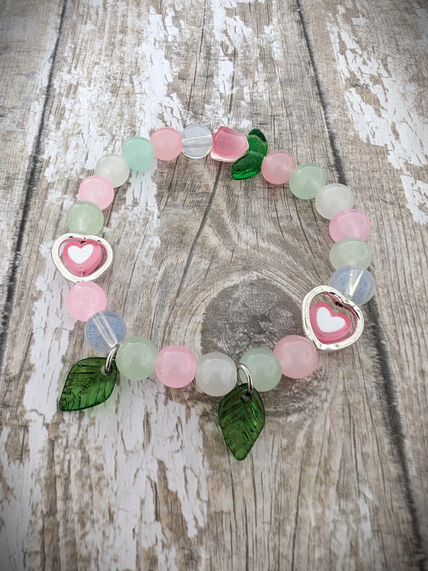 Floral Heart Bracelet