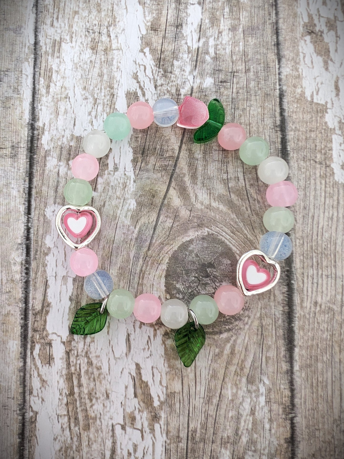 Floral Heart Bracelet