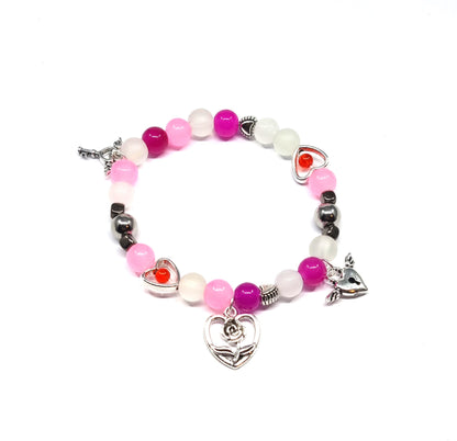 Rose Love Heart Valentine Bracelet