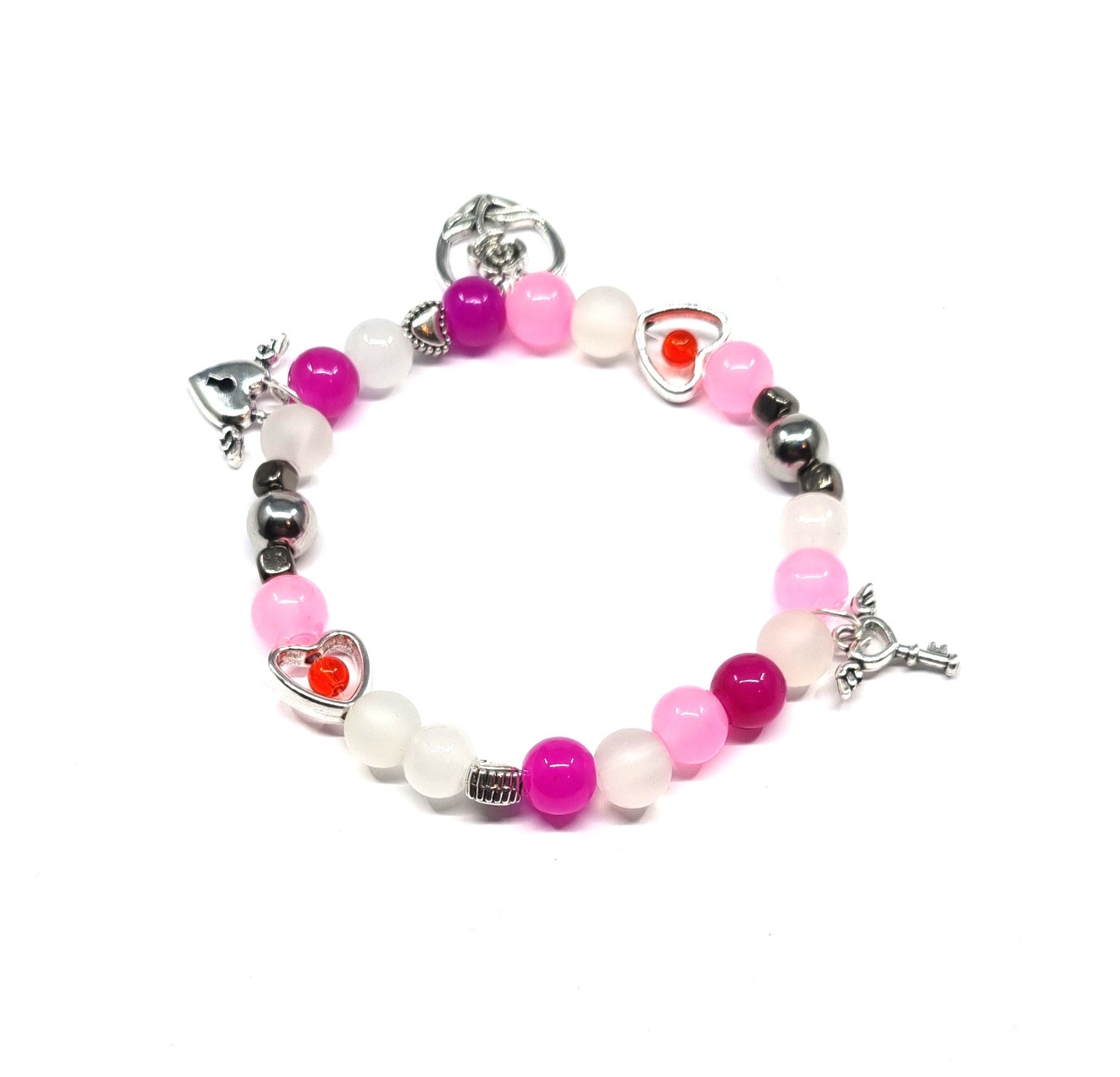 Rose Love Heart Valentine Bracelet